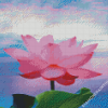Aesthetic Pink Lotus Blossom Diamond Paintings