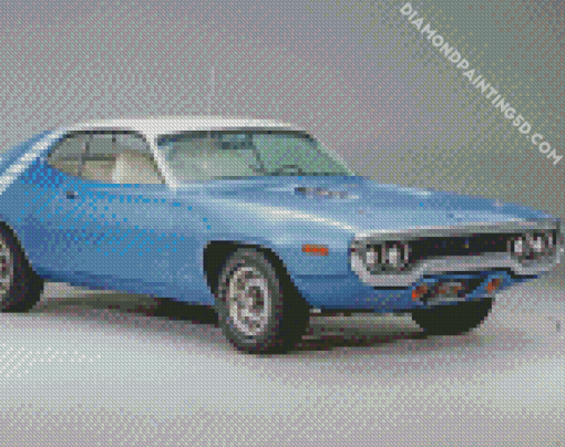 Blue 1971 Roadrunner Diamond Paintings