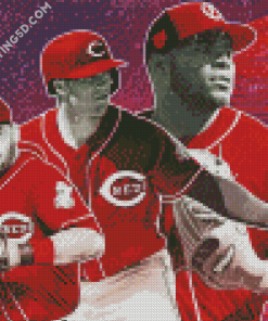 Cincinnati Reds Baseball Diamond Paintings
