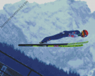 Coo Ski Jump Diamond Paintings