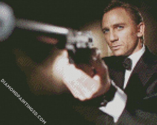 The Handsome Actor Daniel Craig Diamond Paintings