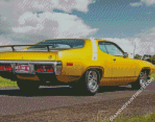 Yellow 1971 Roadrunner Diamond Paintings