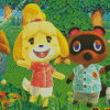 Video Game Animal Crossing Diamond Paintings