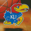 Kansas Jayhawks Basketball Team Logo Diamond Paintings