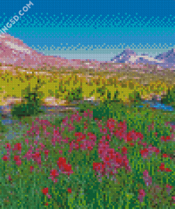Oregon Mountains Landscape Diamond Paintings