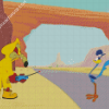 Roadrunner And Coyote Cartoon Diamond Paintings