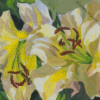 Yellow Lilly Art Diamond Paintings