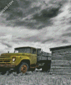 Aesthetic Truck In Desert Diamond Paintings
