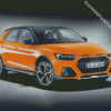 Orange Car Audi A1 Diamond Paintings