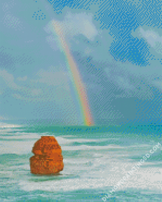 Rainbow Beach Seascape Diamond Paintings