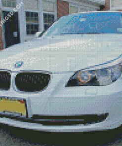 White BMW 355i Car Diamond Paintings