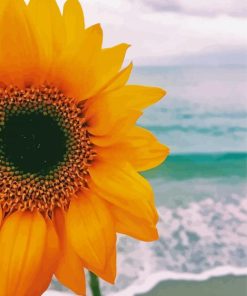 Beach Sunflowers Diamond Paintings