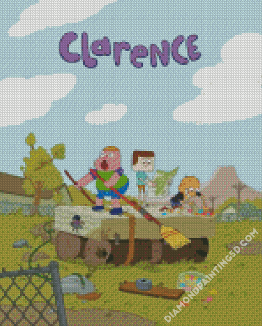 Clarence Animation Art Diamond Paintings