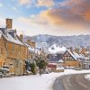 English Village In Winter Diamond Paintings