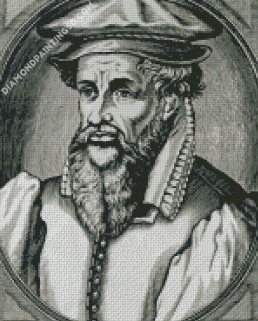 Black And White Gerardus Mercator Diamond Paintings