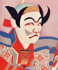 Japanese Kabuki Hut Art Diamond Paintings