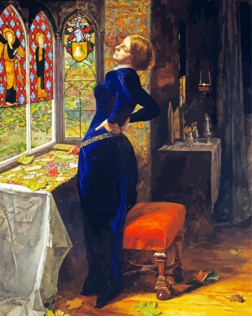 John Everett Millais Mariana Diamond Paintings