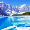 Lake Banff In Winter Diamond Paintings