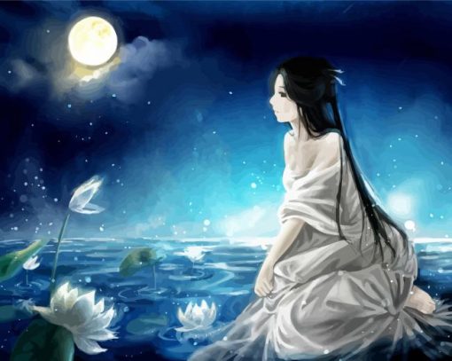 Moon Fantasy Woman Diamond Paintings
