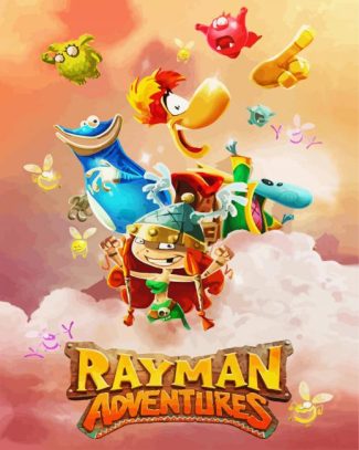 Rayman Adventures Game Diamond Paintings