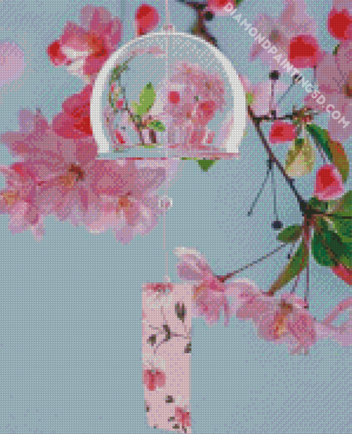 Japanese Wind Chimes Art Diamond Paintings