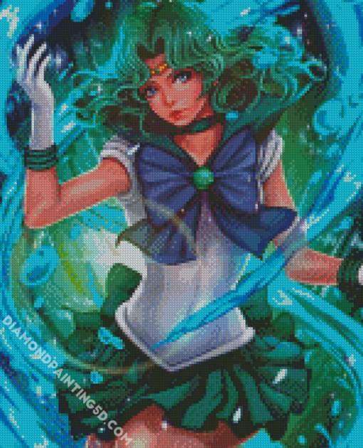Sailor Neptune Japanese Character Diamond Paintings