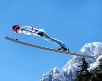 Ski Jumping Diamond Paintings