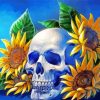 Aesthetic Skull Sunflower Diamond Paintings