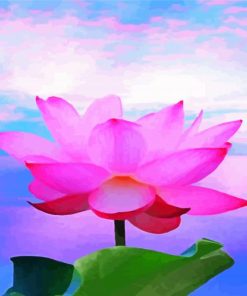 Aesthetic Pink Lotus Blossom Diamond Paintings