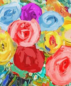 Colorful Contemporaries Flowers Diamond Paintings