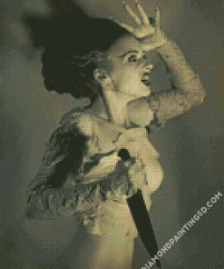 Monochrome Bride Of Frankenstein Diamond Paintings