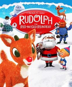 Rudolph The Red Nose Reindeer Art Diamond Paintings