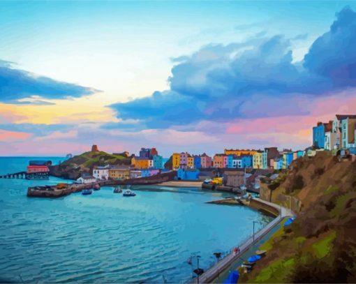 Tenby Harbour Diamond Paintings