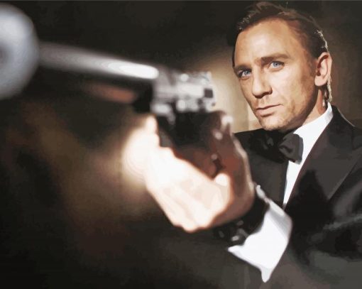 The Handsome Actor Daniel Craig Diamond Paintings