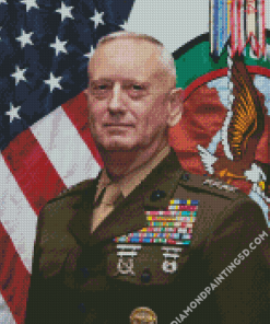 General James Mattis Diamond Paintings