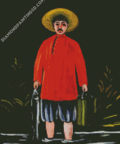 Fisherman In A Red Shirt Pirosmani Diamond Paintings