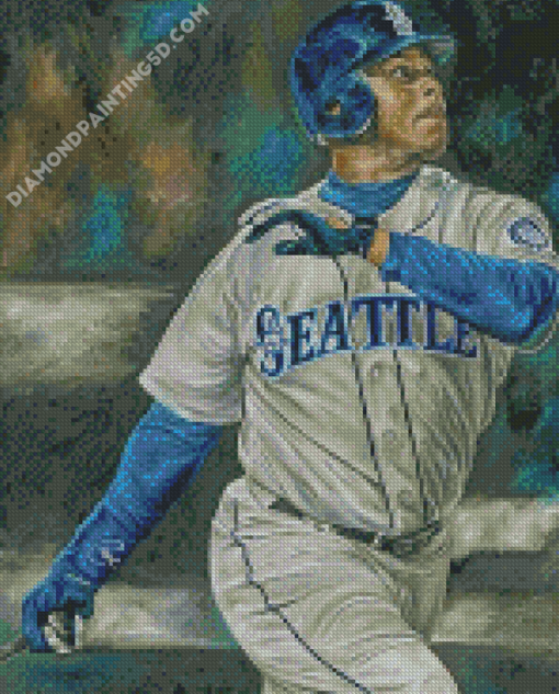 Mariners Baseball Player Diamond Paintings