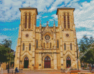 San Fernando Cathedral San Antonio Building Diamond Paintings