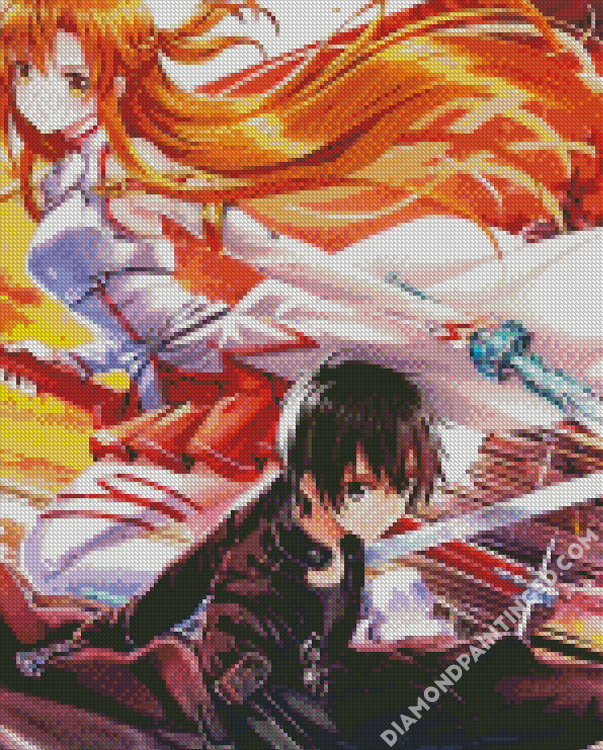 Sword Art Online Anime Characters Diamond Painting 