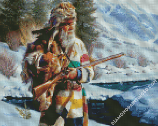 Trapper Mountain Man Diamond Paintings