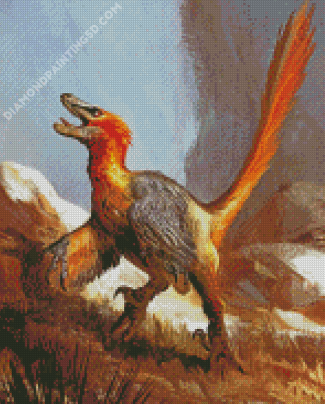Velociraptor Illustration Diamond Paintings