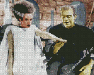 Aesthetic Bride Of Frankenstein Diamond Paintings