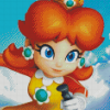 Aesthetic Mario Daisy Illustration Diamond Paintings