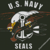 Aesthetic Navy Seal Logo Diamond Paintings