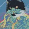 Aesthetic Smoking Cat Art Diamond Paintings