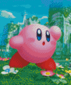 Cute Kirby Animation Diamond Paintings