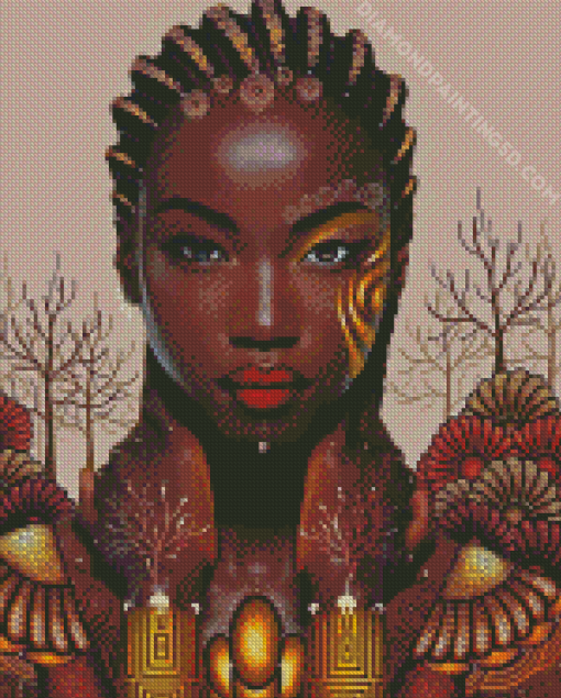 Gorgeous Black Lady Diamond Paintings