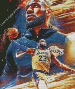 Lakers Lebron James Diamond Paintings
