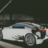 Black White Lexus Car Diamond Paintings