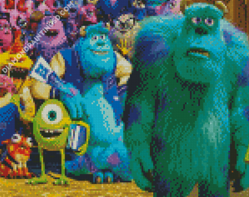 Monsters University Sully And Mike Diamond Paintings